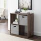 Linon Home Decor Galli 4-Shelf Bookcase in Grey, , large