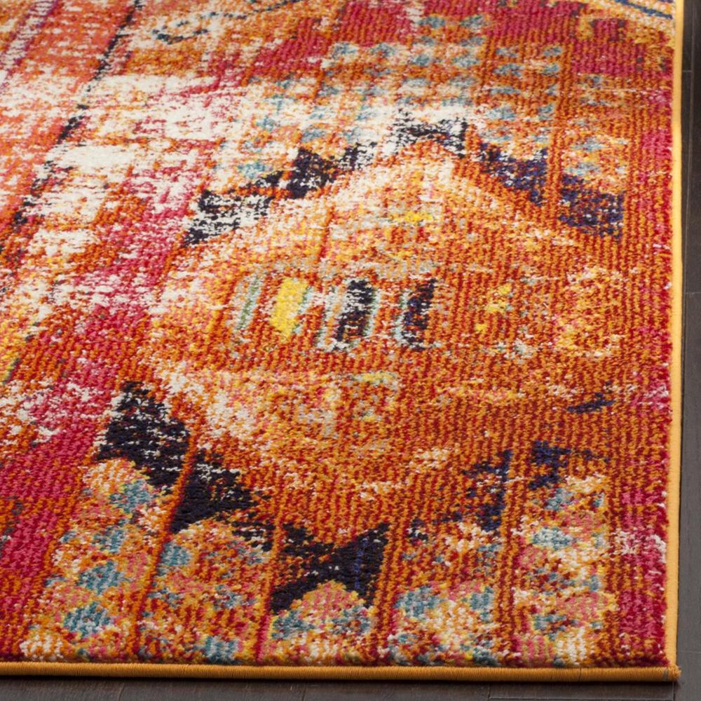 Safavieh Monaco MNC222H-5 5&#39;1&quot; x 7&#39;7&quot; Orange/Multi Area Rug, , large