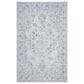 Safavieh Micro-Loop MLP504M 4" x 6" Light Blue and Ivory Area Rug, , large