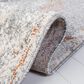 Safavieh Aston 6"7" Square Grey and Rust Area Rug, , large