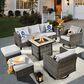 HOMLUX 7-Piece Patio Sofa Set in Gray, , large
