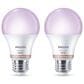Phillips Hue 60-Watt A19 E26 LED Smart Wi-Fi Bulb in White (Set of 2), , large