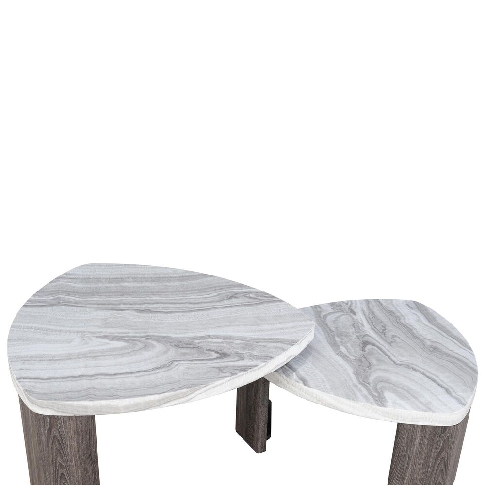 Furniture of America Elric Nesting Coffee Table in Gray, , large