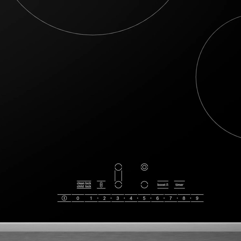 Bosch 800 Series 30" BuiltIn Electric Cooktop with Frame in Black and
