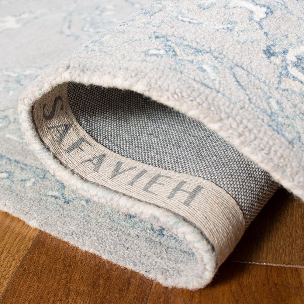 Safavieh Micro-Loop MLP504F 10&#39; x 14&#39; Light Grey and Ivory Area Rug, , large
