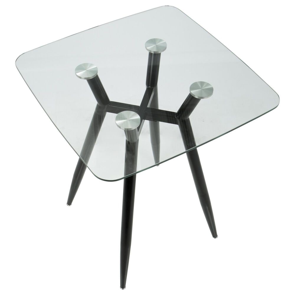 Lumisource Clara Counter Height Table in Black and Clear - Table Only, , large