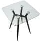 Lumisource Clara Counter Height Table in Black and Clear - Table Only, , large