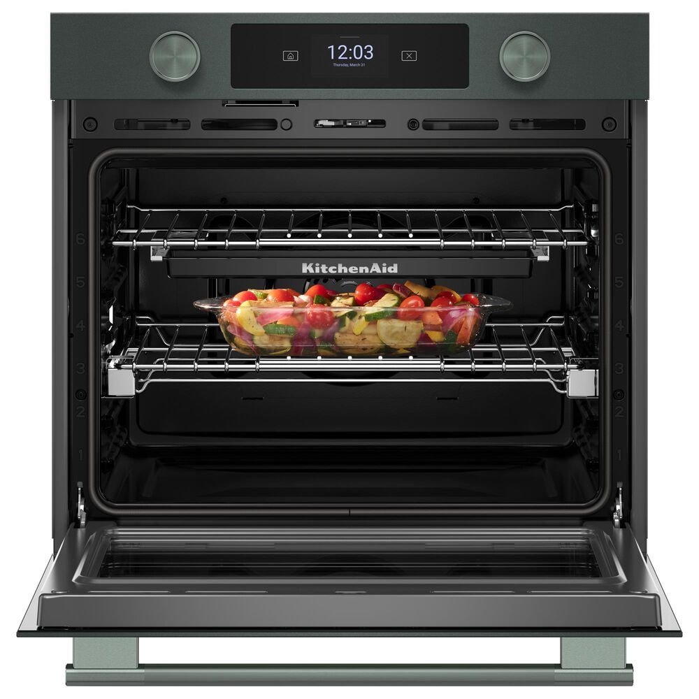 KitchenAid 2-Piece Kitchen Package with Juniper 30" Smart Single Wall Oven and Black 30" Electric Cooktop, , large
