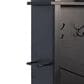HOMLUX 6-Hook Hall Tree with 16-Compartment in Black and Walnut, , large
