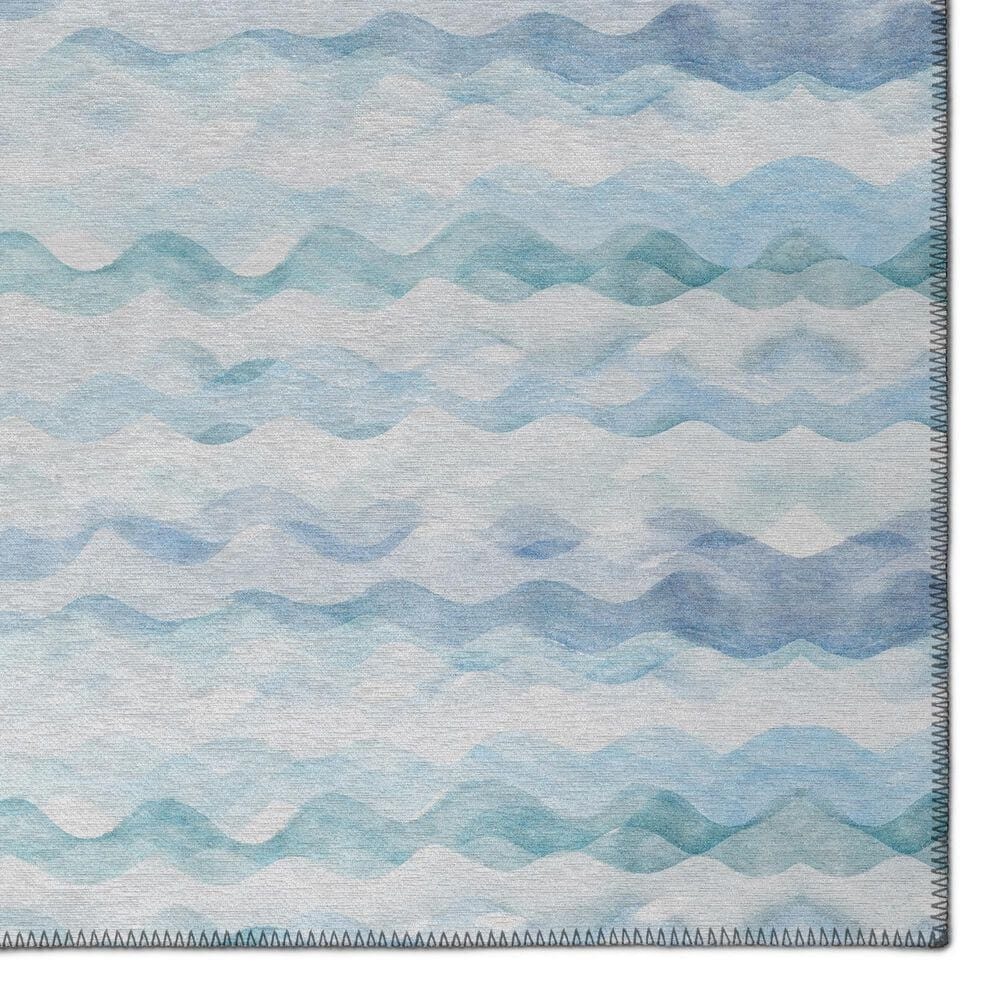 Dalyn Rug Company Seabreeze Chevron 9&#39; x 12&#39; Denim Area Rug, , large