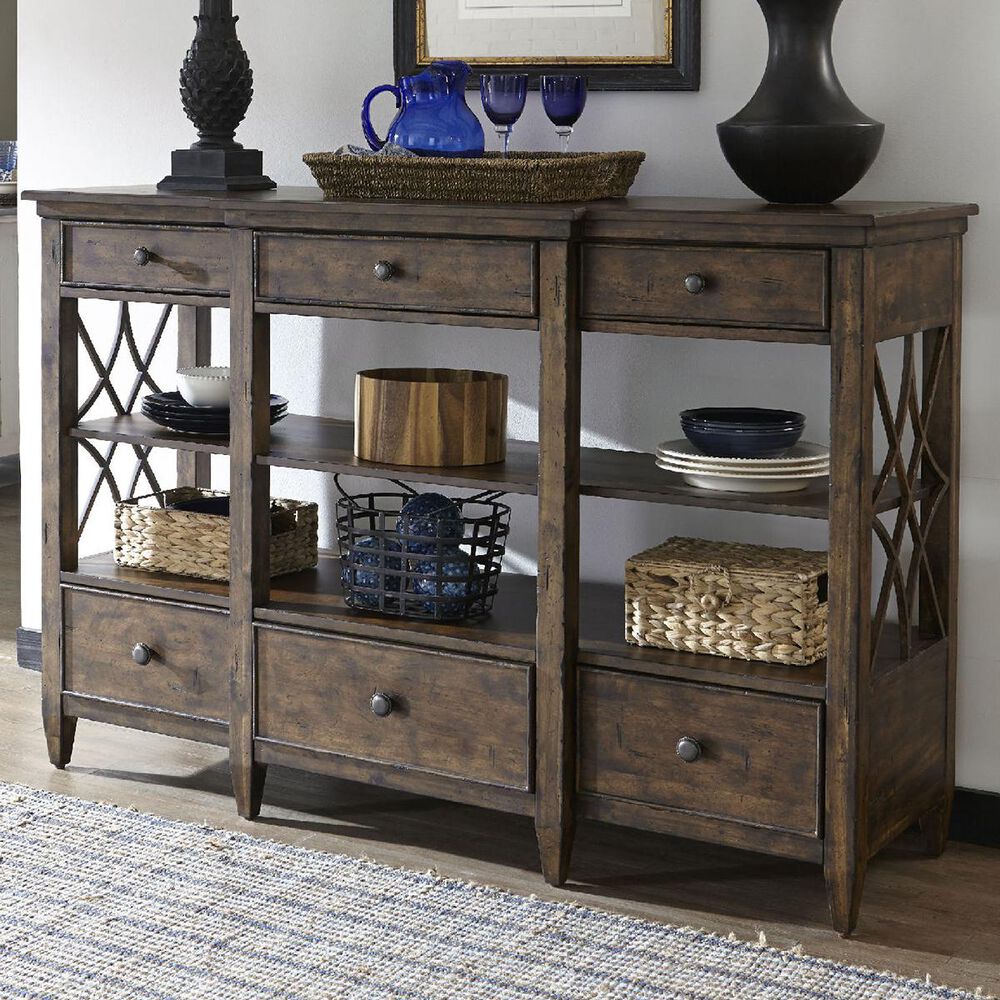 Trisha Yearwood Home Collection Bakersfield Dining Room Server in Coffee, , large