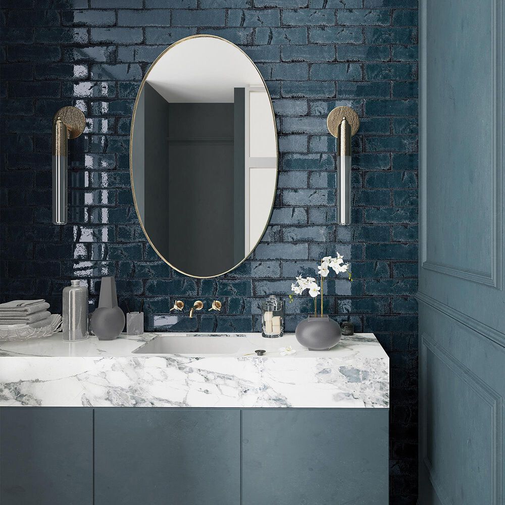 Emser Inhale Azul 4&quot; x 12&quot; Porcelain Tile, , large
