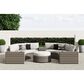 Ashley Calworth Patio Ottoman in Light Brown, , large