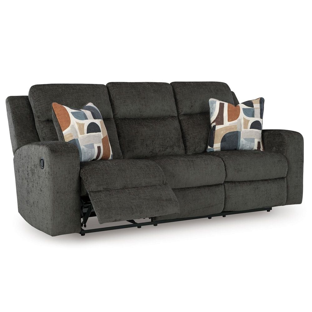Ashley Kanlow Manual Reclining Sofa in Dusk, , large