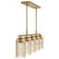 Hunter Beverly Glen Jasmine Roth 5-Light Island Chandelier in Luxe Gold, , large