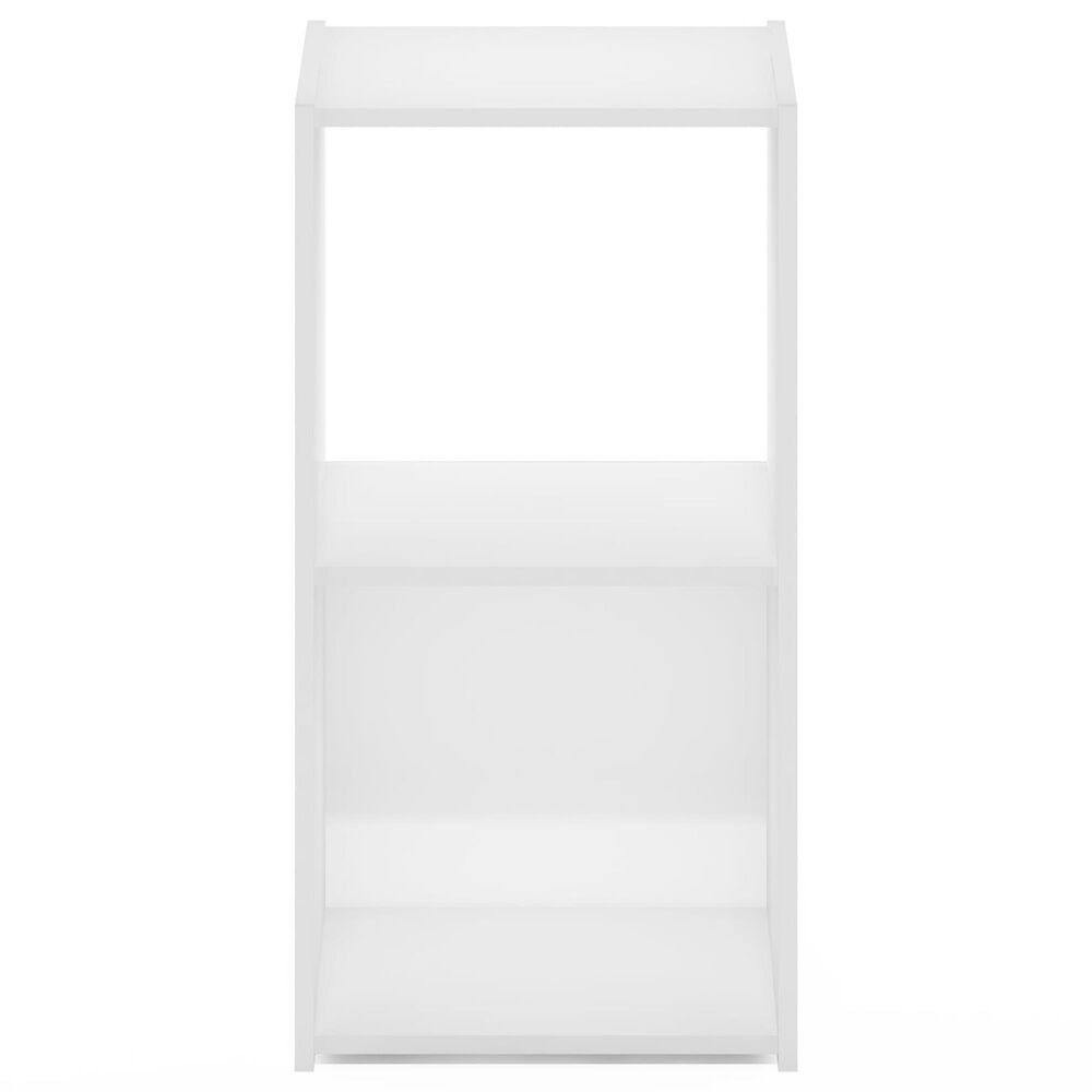 HOMLUX 2-Cube Open Shelf Bookshelf in White, , large
