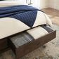 Urban Home Boracay Queen Upholstered Wingback Storage Bed in Wild Oats Brown, , large