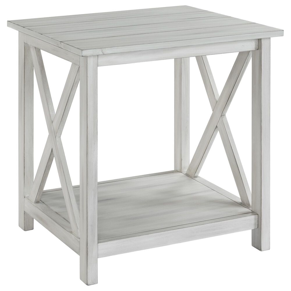 Boraam Industries Jamestown 22" End Table in White Wash, , large