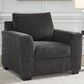 Ashley Loreo Arm Chair in Ebony, , large
