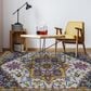 Amer Rugs Boho 8" x 11" Yellow and Pink Area Rug, , large