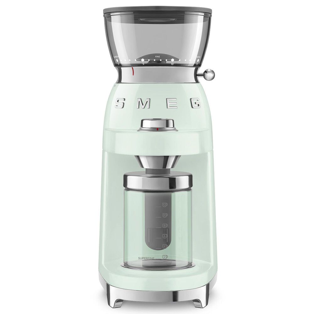 SMEG Conical Burr Coffee Grinder in Pastel Green, , large