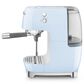 SMEG Retro Style 47 Oz Espresso and Cold Brew Coffee Machine in Pastel Blue, , large