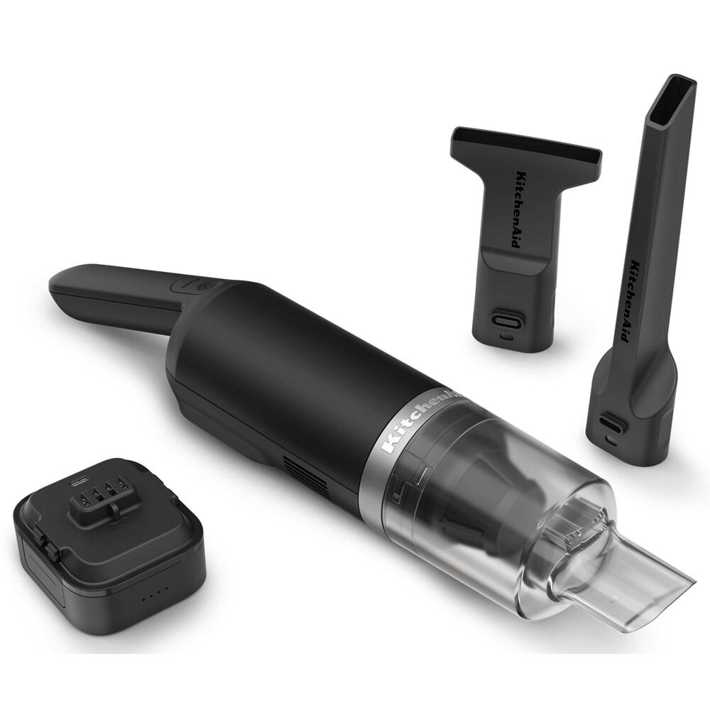 KitchenAid Go Cordless Kitchen Handheld Vacuum with Battery in Matte Black, , large