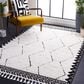 Safavieh Marrakesh MRK536A 5"3" x 7"6" Ivory and Anthracite Area Rug, , large