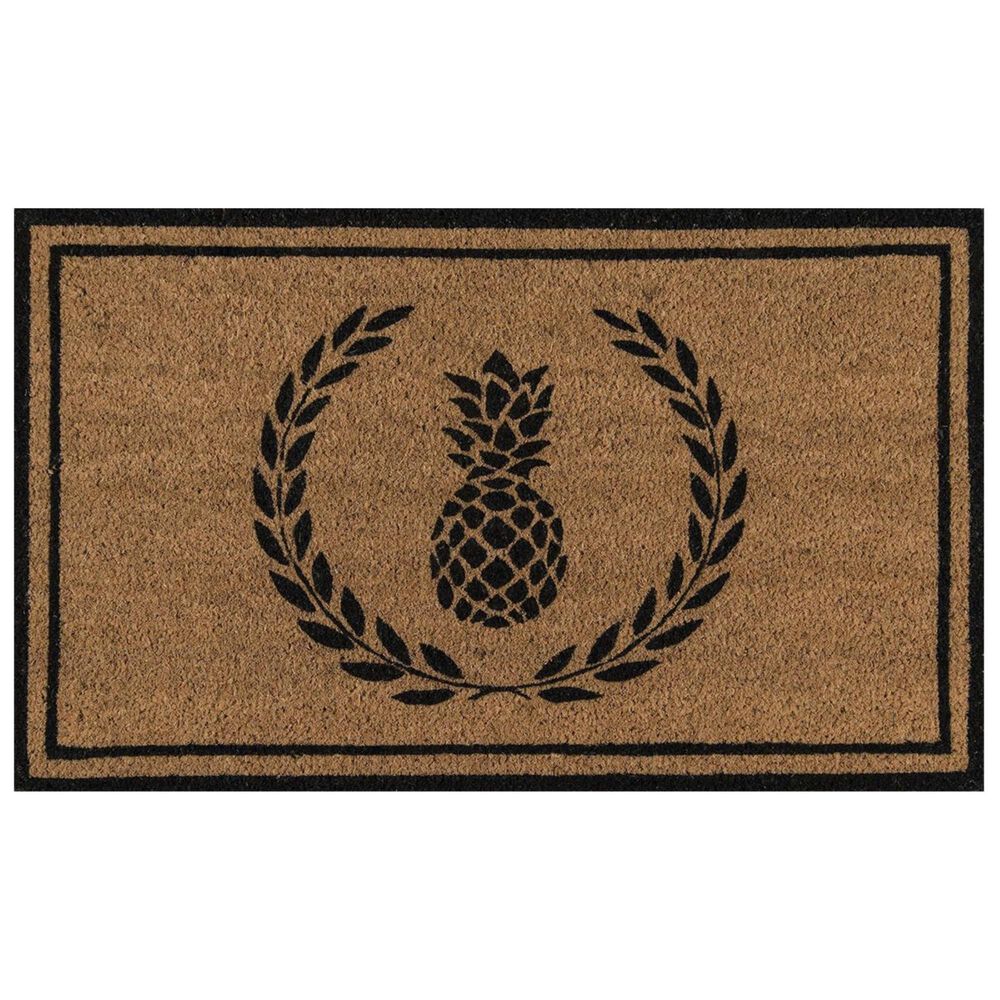Momeni Erin Gates Park PAR-1 1"6" x 2"6" Black Door Mat, , large