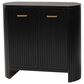 Baxton Studio Keshet 2-Door Accent Cabinet in Black, , large