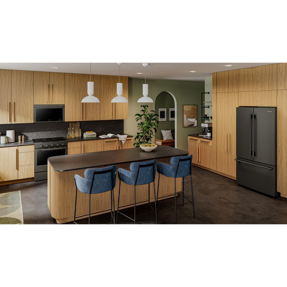 KitchenAid 1.1 Cu. Ft. Multifunction Over-the-Range Microwave Oven Flush Built-In Design in Black Ore, , large