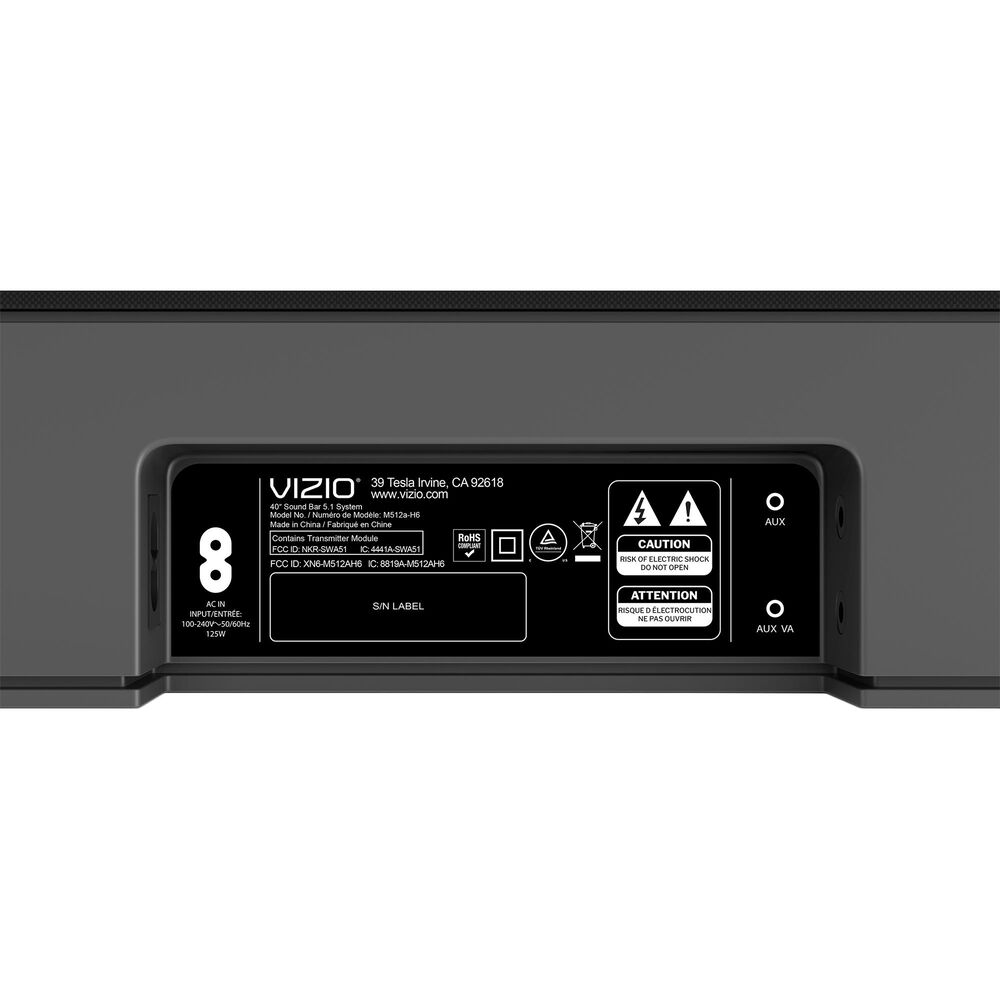 Vizio M Series 5 1 2 Home Theater Sound Bar With Dolby Atmos And Dts X M512a H6 In Dark Charcoal Nebraska Furniture Mart