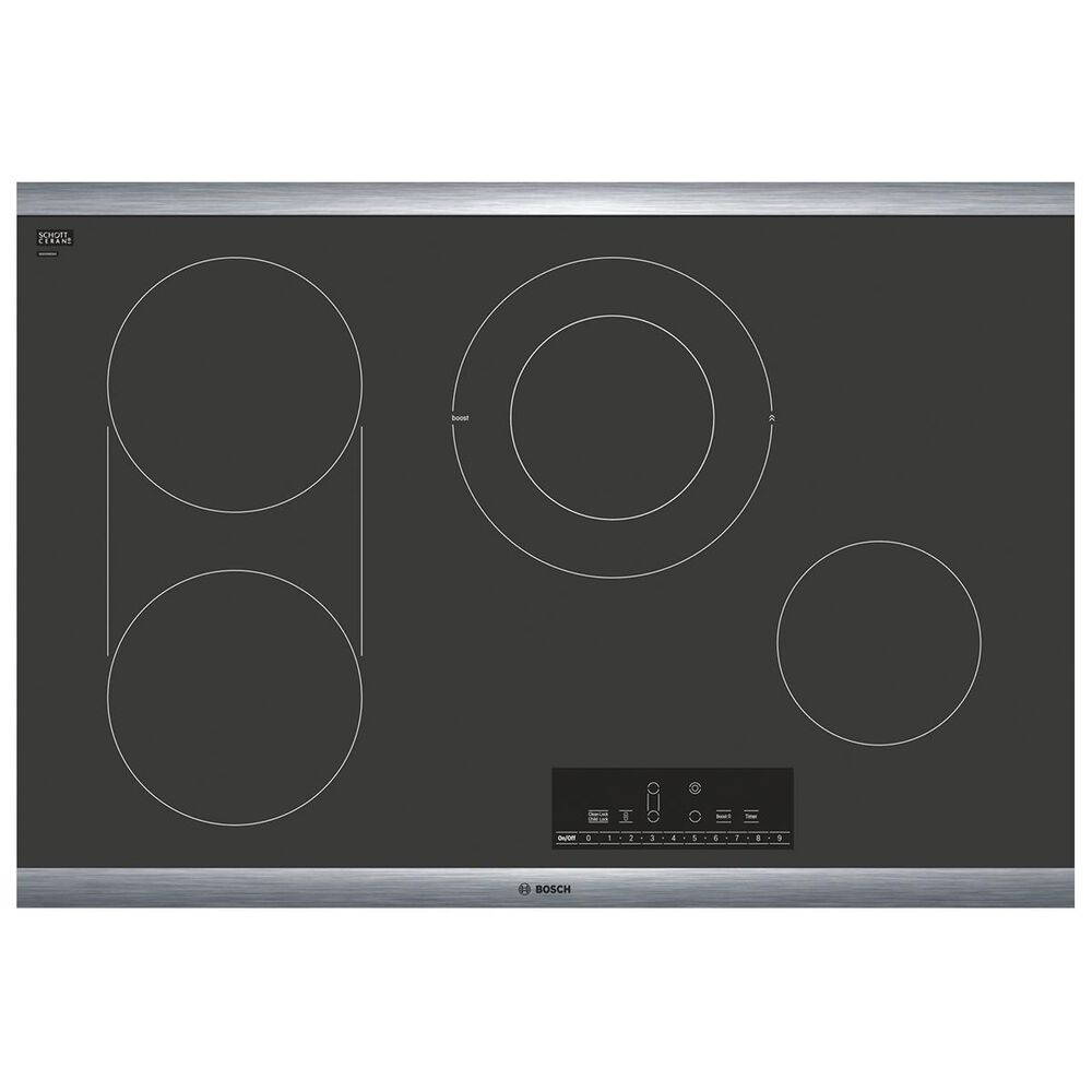 Bosch 30" 800 Series Touch Control Electric Cooktop in Black, , large