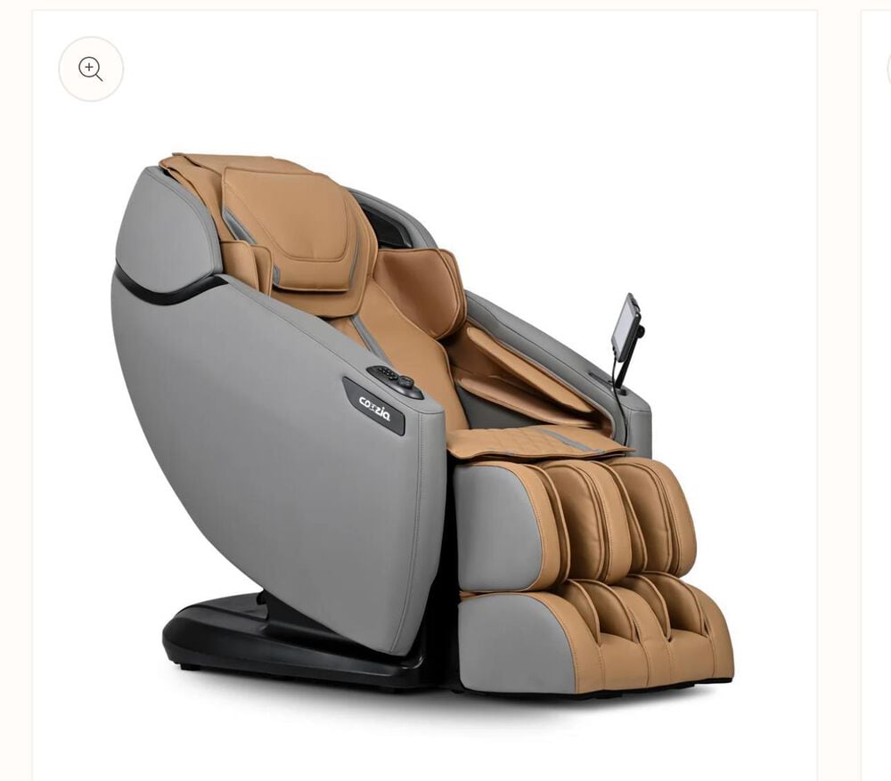 Cozzia Zen XE Power Massage Chair in Cappuccino and Grey, , large