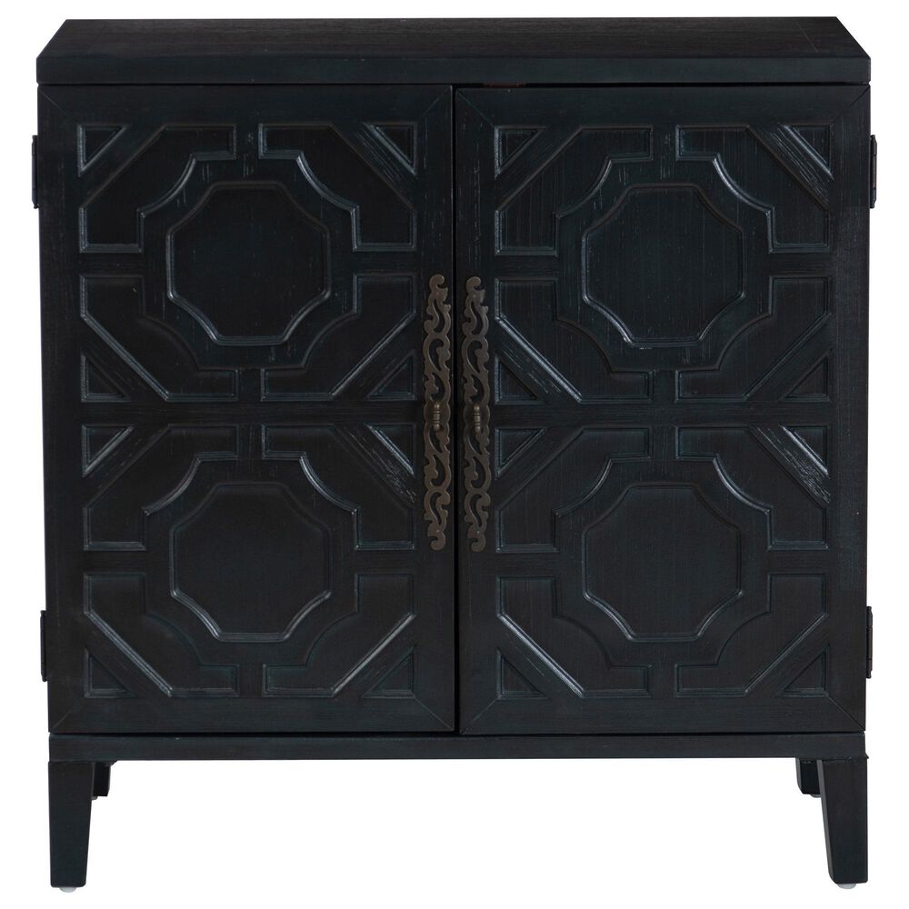 Linon Home Decor Merrin 2-Door Accent Cabinet in Midnight Blue, , large