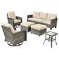 HOMLUX 6-Piece Patio Conversation Set in Beige, , large
