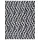 Safavieh Micro-Loop MLP170H 8" x 10" Charcoal and Ivory Area Rug, , large