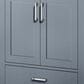 Lexora Home Jacques 30" Single Bathroom Vanity in Dark Grey with 2 cm White Quartz Top and Rectangular Sink, , large