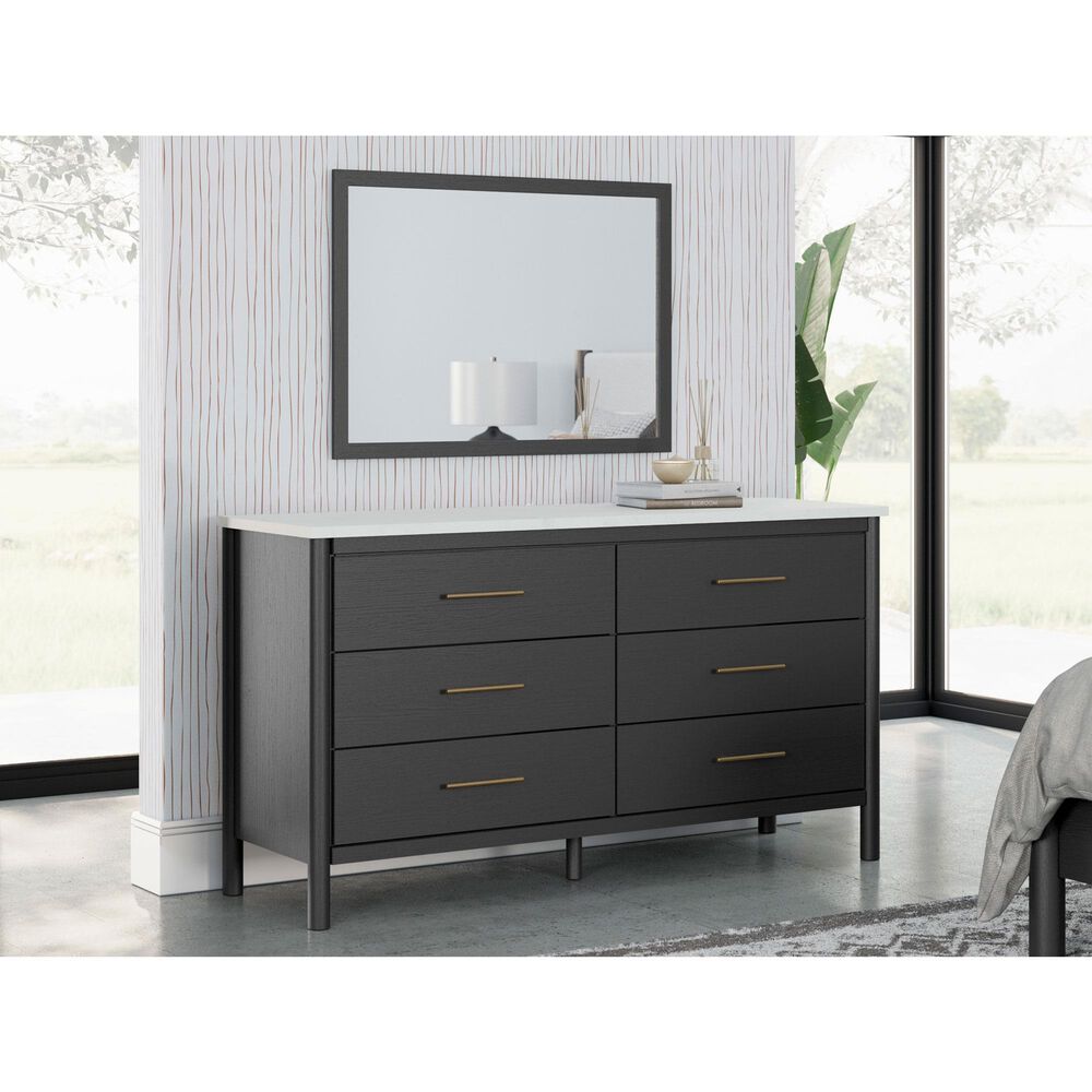 Ashley Cadmori Dresser Mirror in Matte Black, , large