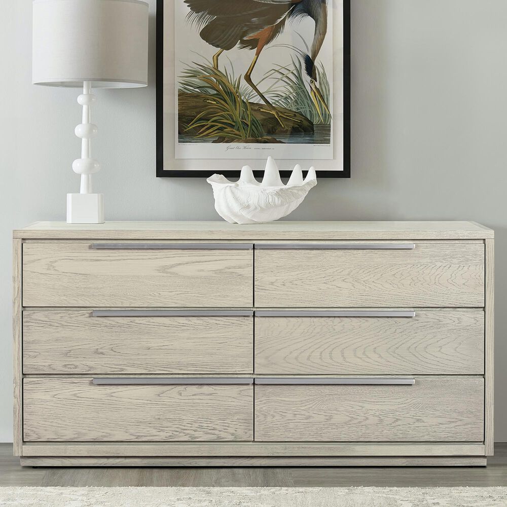 Blue River Abbey 6 Drawer Dresser in Gray Oak Wood, , large
