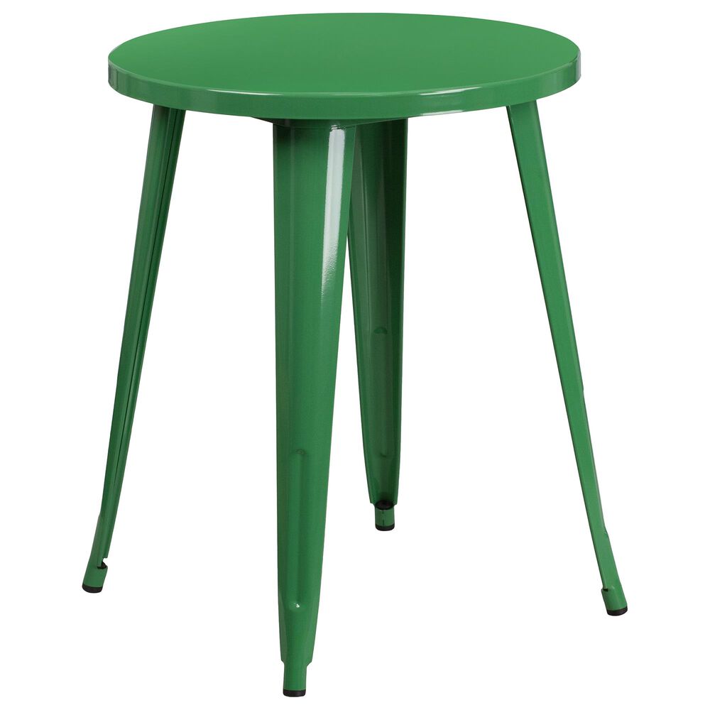 Flash Furniture 24" Round Table in Green, , large