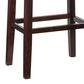 Linon Home Decor Claridge Bar Stool with Brown Cushion in Dark Brown (Set of 2), , large