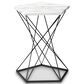 Baxton Studio Oberon End Table in White/Black, , large