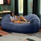 Jaxx Grand Lounger 7" Bean Bag Sofa in Navy, , large