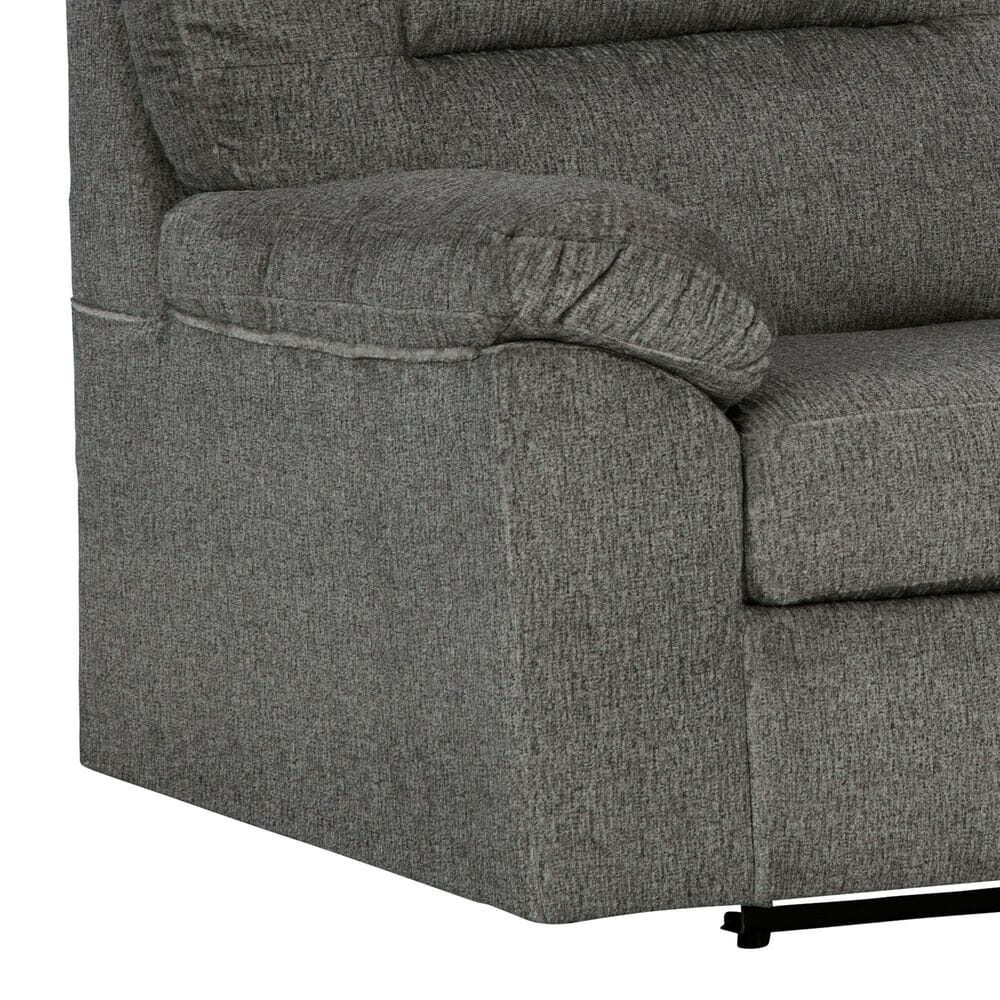 Ashley Bindura Manual Reclining Glider Loveseat in Mineral, , large
