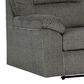 Ashley Bindura Manual Reclining Glider Loveseat in Mineral, , large
