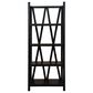 Woodland & Co Airline 76" Bookcase in Pure Black, , large
