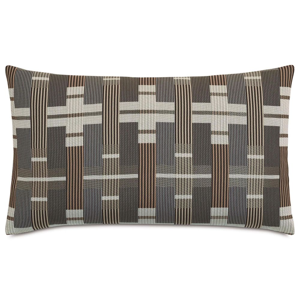 Eastern Accents Enoch 21" x 37" King Pillow Sham in Grigio Smoke and Elio Charcoal, , large
