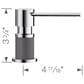 Blanco Lato Soap Dispenser in Chrome and Cinder, , large