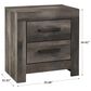 Ashley Wynnlow 2-Drawer Nightstand in Gray, , large